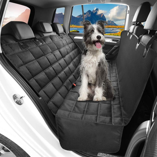 Hopidogie 4-in-1 Dog Car Seat Cover – Waterproof, Scratchproof, Non-Slip & Durable Pet Protector